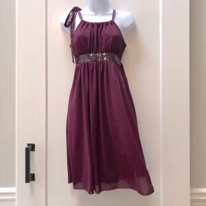 Star Vixen Women’s semi-formal winter halter dress size M